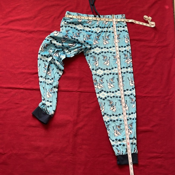 Disney Sz S (4-6) Frozen Olaf Jogger Sleep Pants - Picture 9 of 14